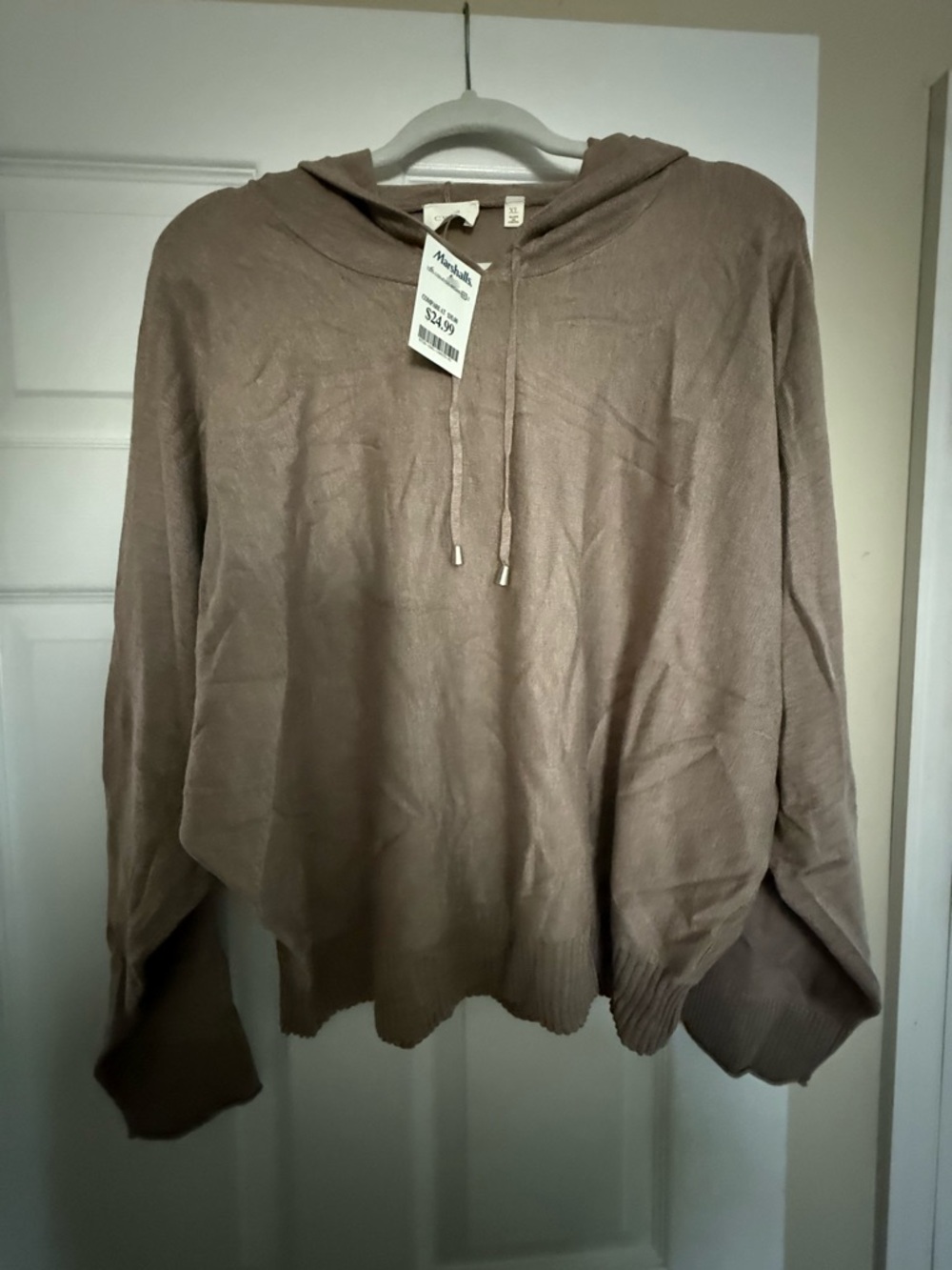 Cyrus Taupe Hooded Sweater